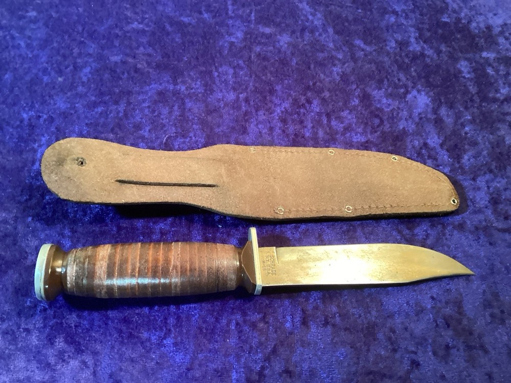 VINTAGE SCHRADE H15 KNIFE W/SHEATH - VERY NICE !!!!