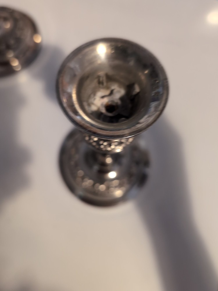 Pair Of IANTHE SILVER PLATE CANDLESTICK 7.25"