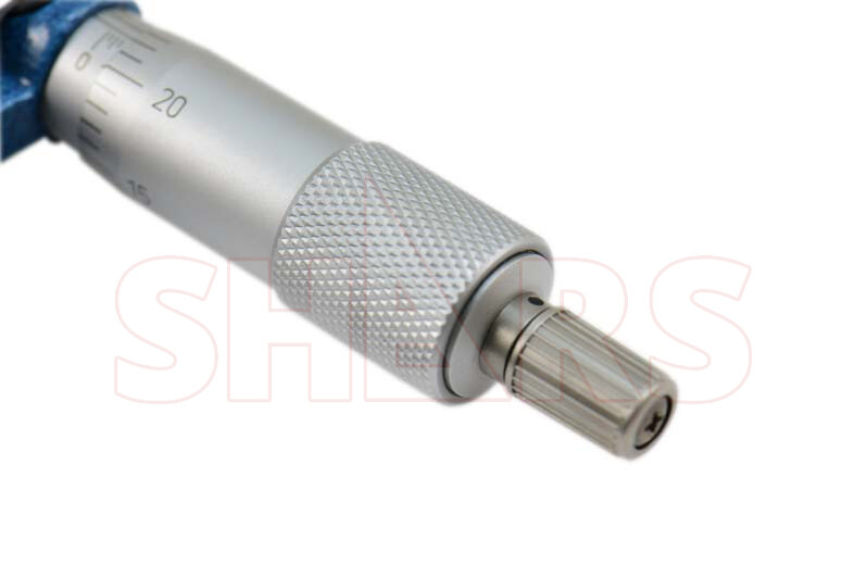 0- 1" PRECISION BALL MICROMETER .0001 SPHERICAL SPINDLE !}