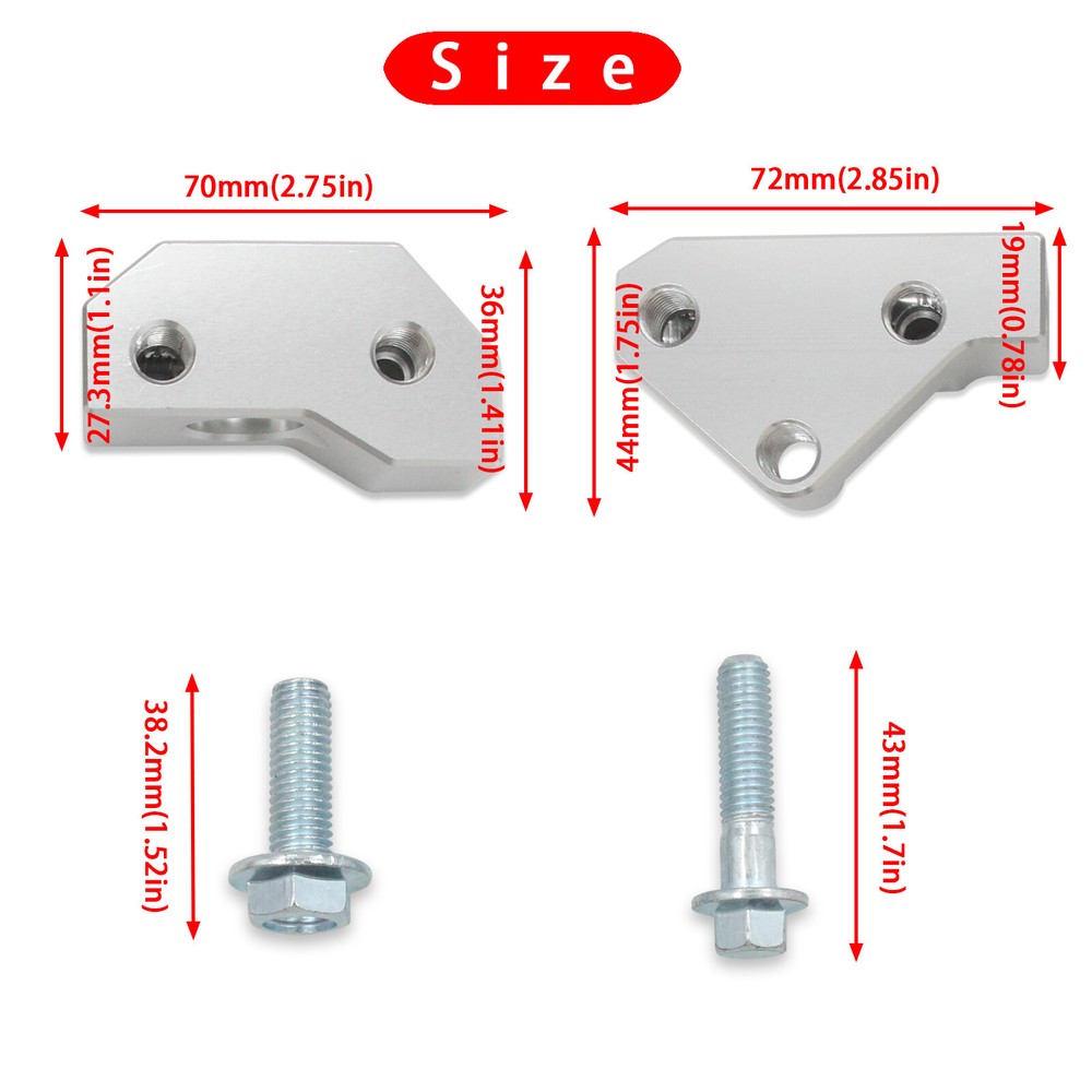 Knock Sensor Relocation Bracket Kit For 1997-2007 GM Gen III LS V8 Engines