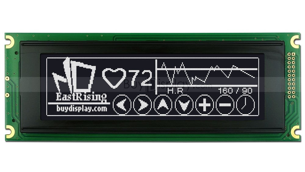 Black 240x64 Graphic LCD Display Module LCM w/RA6963,T6963 Controller w/Tutorial