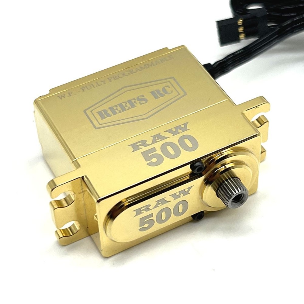 Reef's RC RAW500 Brass Edition, High Torque, High Speed, Brushless Servo