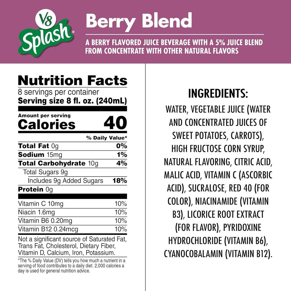 V8 Splash Mango Peach Flavored Juice 64 fl oz Fruit Drink