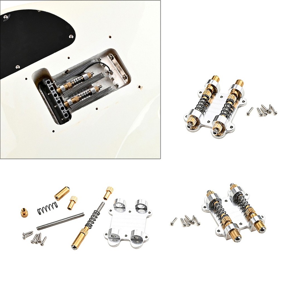 Brass Double Tremolo Bridge Stabilizer Stopper System for Electric Guitar