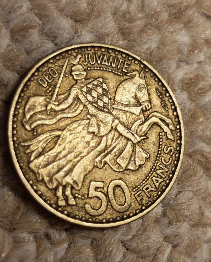 Monaco 50 francs Rainier III 1950