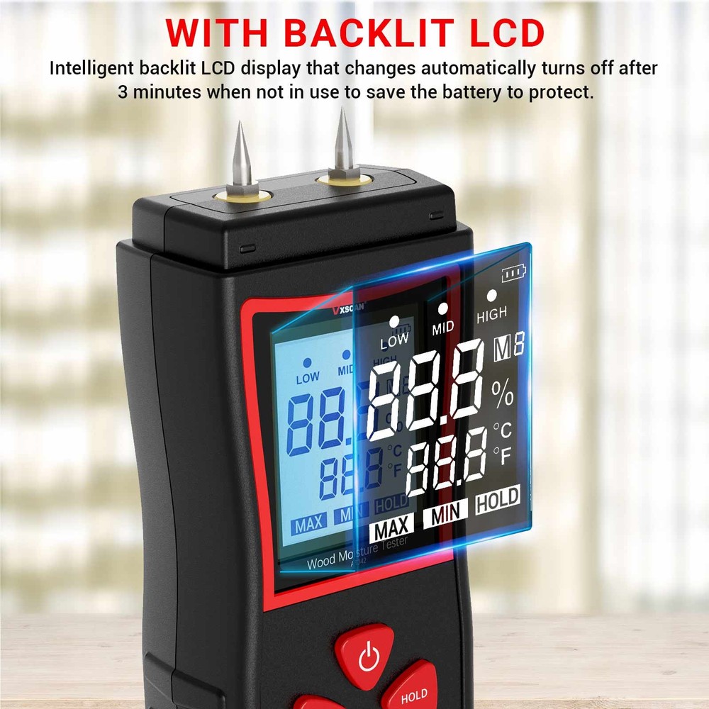 VXSCAN NF-568 Rapid Wooden Moisture Meter Test Apparatus High Sensitive Sensor