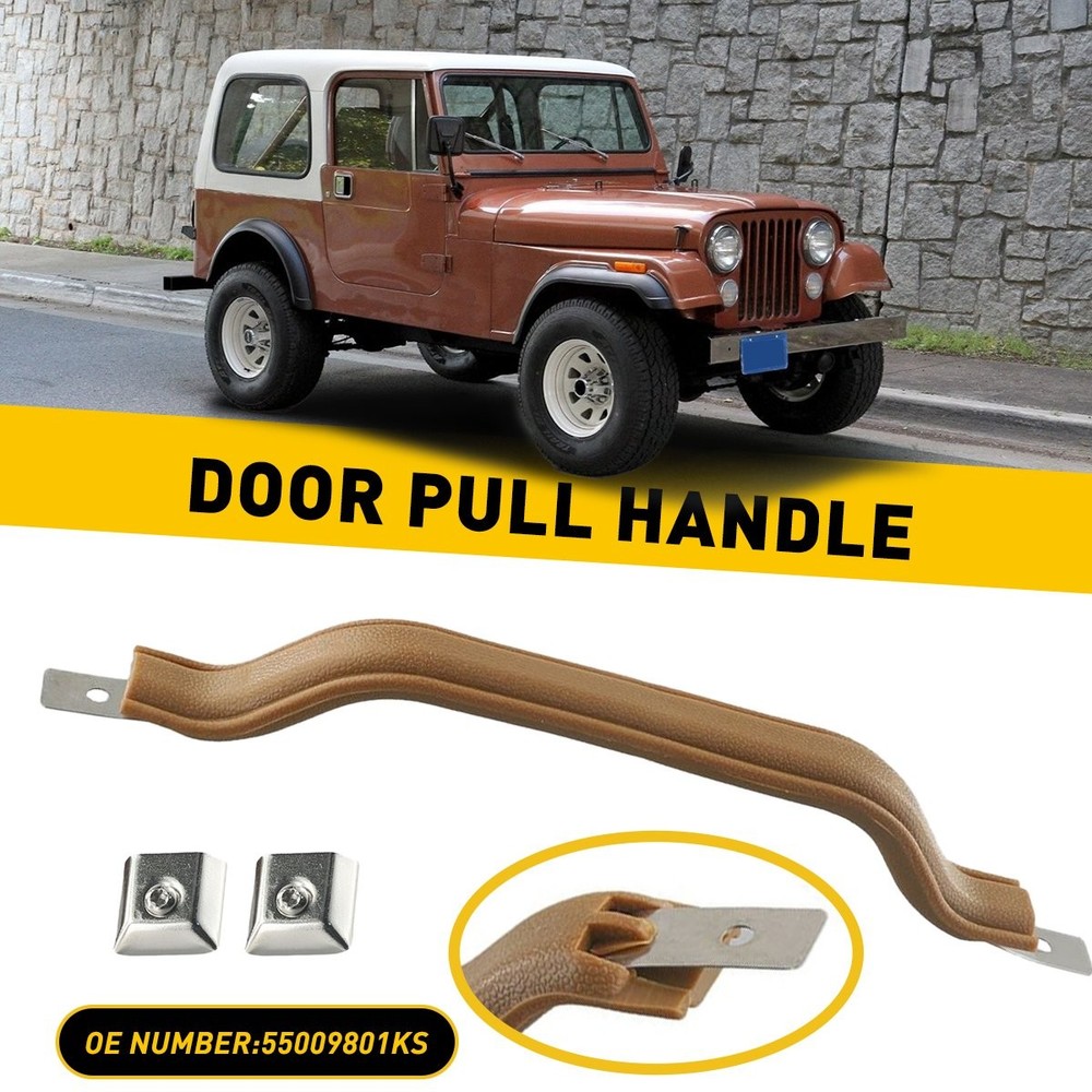 Front Interior Left Right Handle Pull Door Strap For 1987-1995 Jeep YJ Wrangler