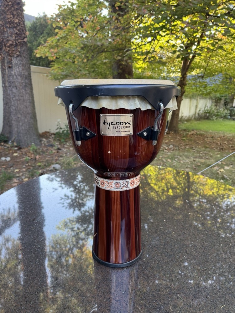 Tycoon Percussion Djembe Hand Drum – Made in Thailand – 12”