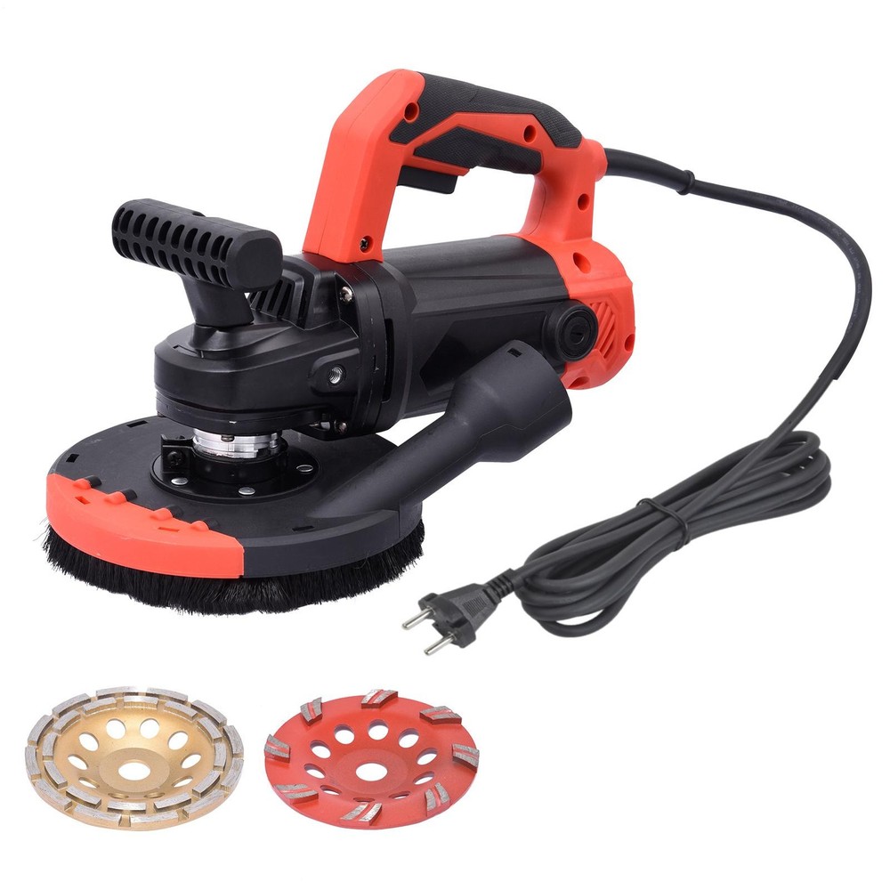 2200W New Concrete Floor Grinder 7" Wall Rough Grinder Roughing Machine US Plug