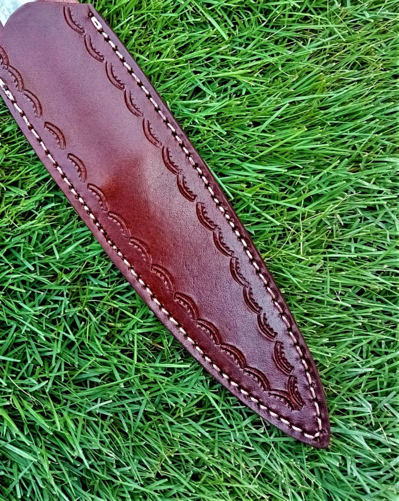 Handmade Fix Blade Double edge Dagger knife Boot Hunting Outdoor