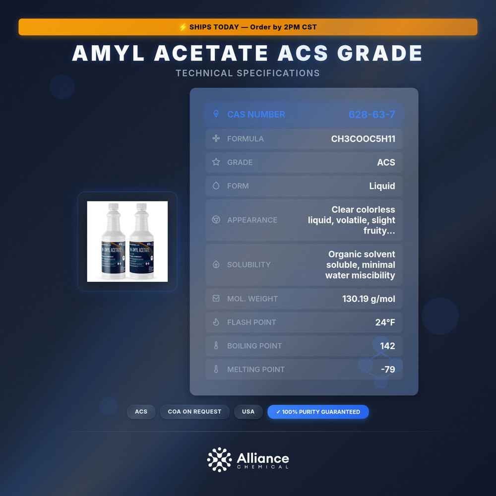 Amyl Acetate ACS Grade - 2 Quarts
