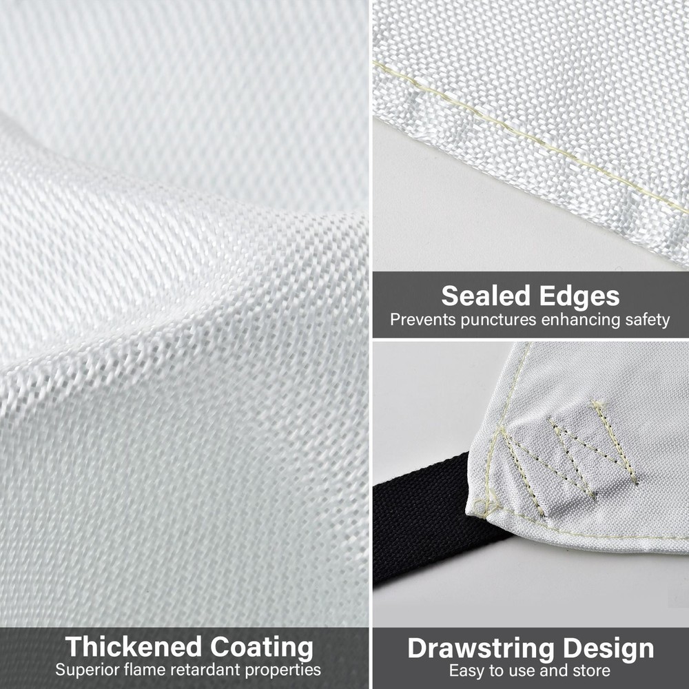 Car Fire Blanket, Large Fireproof Blanket Fire Extinguisher Blanket 13ftx19.6ft