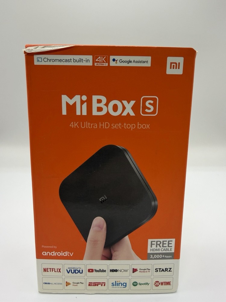 Xiaomi Mi Box S MDZ-22-AB Android TV 4K HDR Remote Streaming Media Player