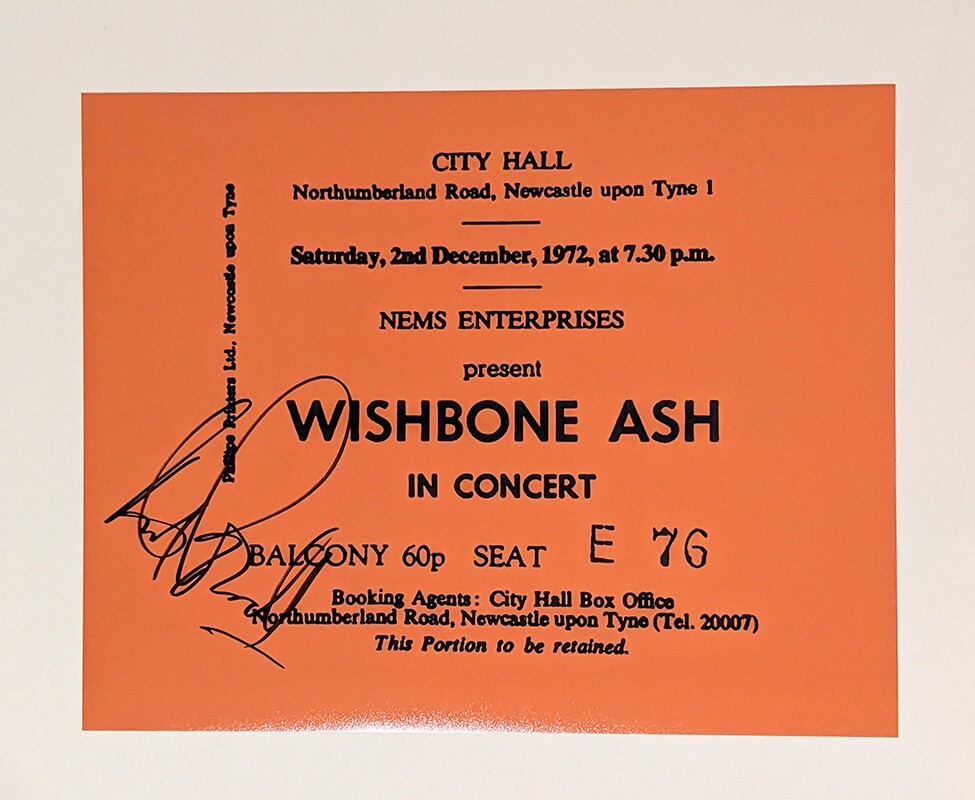 Andy Powell of Wishbone Ash REAL hand SIGNED 11x14" Photo COA Autographed