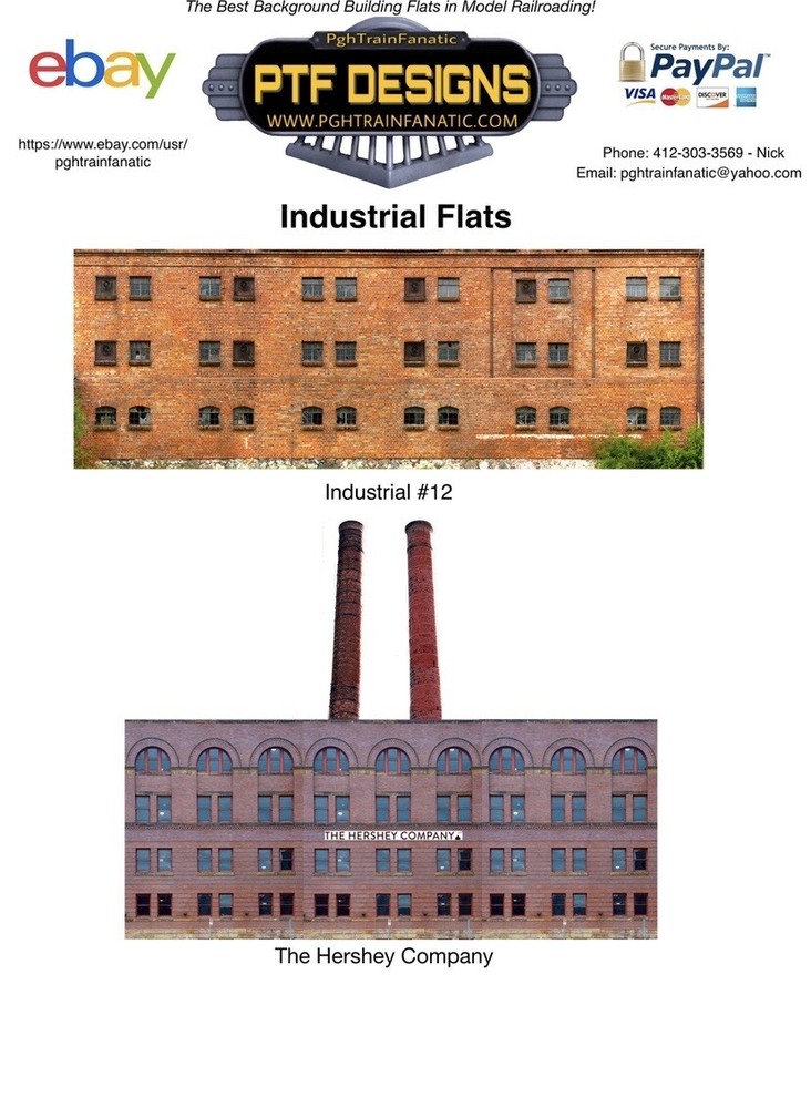 HO Scale ABANDONED GRAFFITI FACTORY Building Flat/Front Walthers