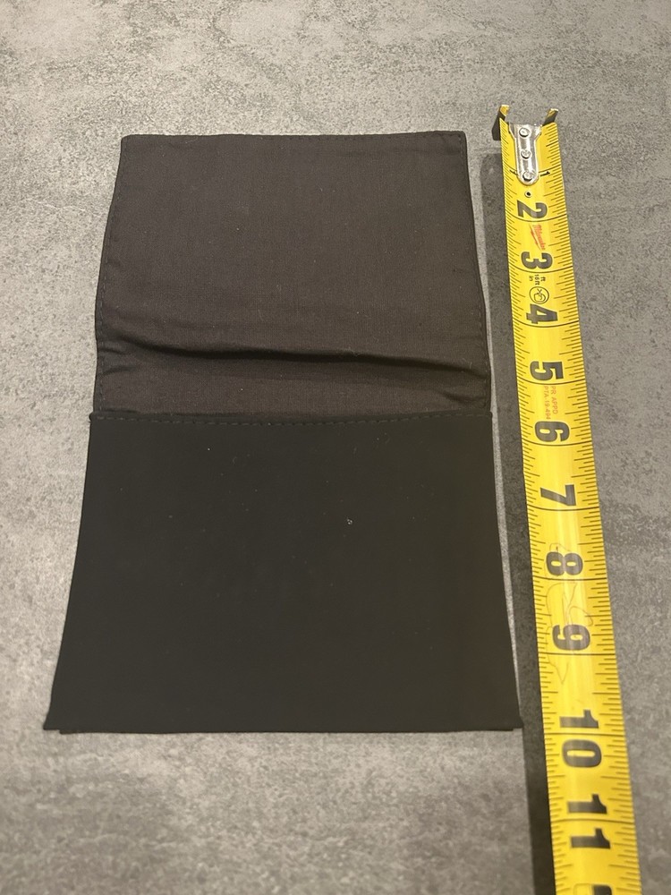 CHANEL Wallet Storage Bag 6 X 5 Inch Velour Fabric Authentic