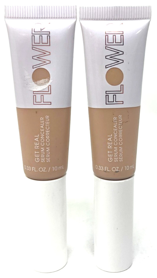 (2) Flower Get Real Serum Concealer 0.33 fl oz Each Sealed FAIR