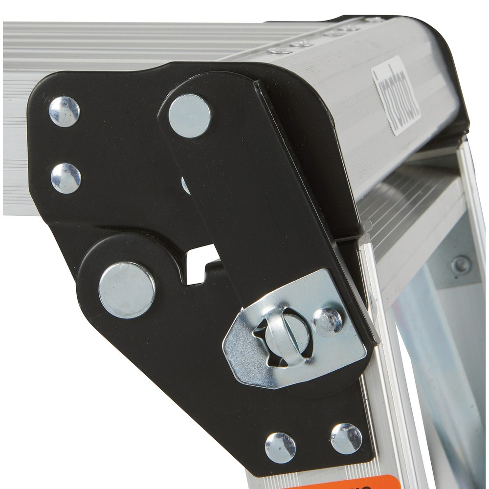 Ironton Folding Aluminum Work Platform, 350-Lb. Capacity, Portable Step Platform