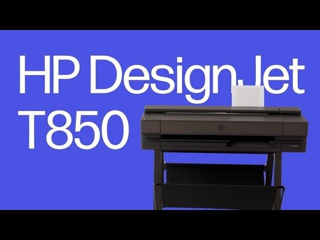 HP Designjet T850 Large Format 36" Plotter Color Printer CAD Drawings NEW SAVE!!