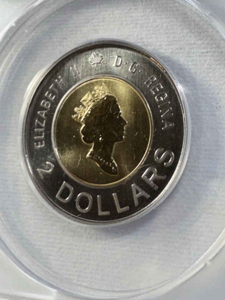 2000 Canada 2 Dollar Knowledge Specimen Graded SP 69 by ANACS