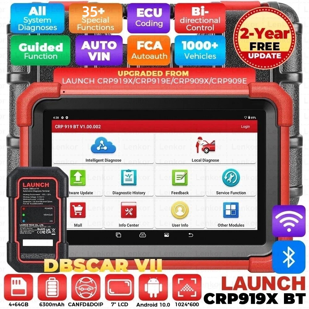 LAUNCH CRP919XBT Bidirectional Bluetooth Diagnostic Scanner ECU Reader