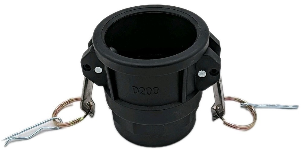 2" Type D Poly Camlock Female Coupler x Female NPT Polypropylene D200 2 inch
