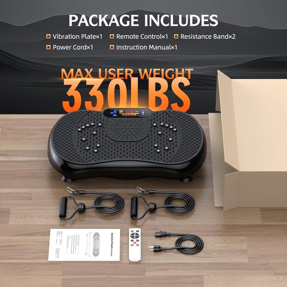 Vibration Plate Exercise Machine, Lymphatic Drainage Machine for Weight Loss,...