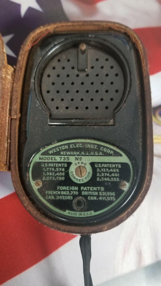 Weston Master II Universal Exposure Meter Model 735 in Leather Case TF