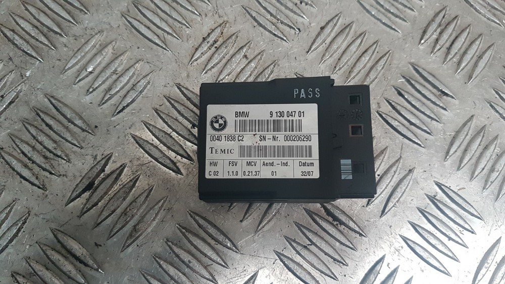 2007 BMW 3 SERIES E92 SEATBELT CONTROL MODULE 9130047