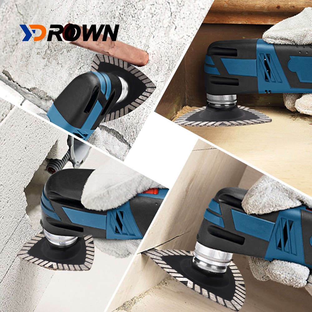 2Pcs 86mm Diamond Cutting Disc Triangle Saw Blade for Ceramic Tile MarbleCutting