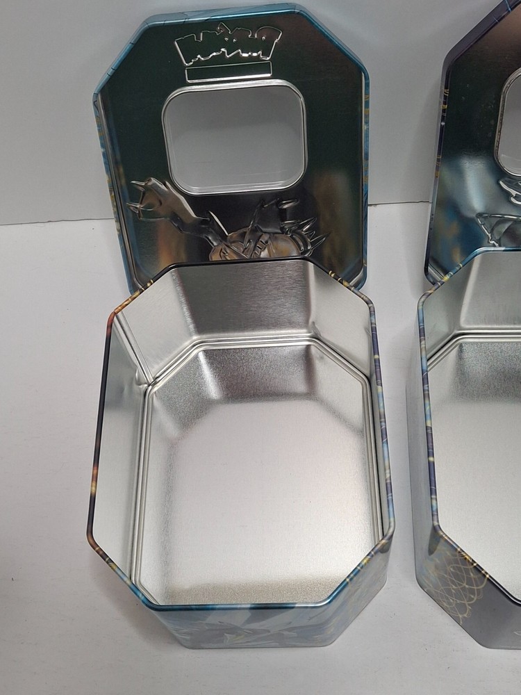 Lot of 2 Empty Pokemon Tins