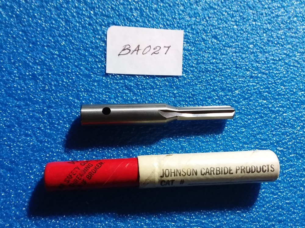 JOHNSON CARBIDE 6.20 MM (.2441) 4 FLUTE SOLID CARBIDE REAMER,