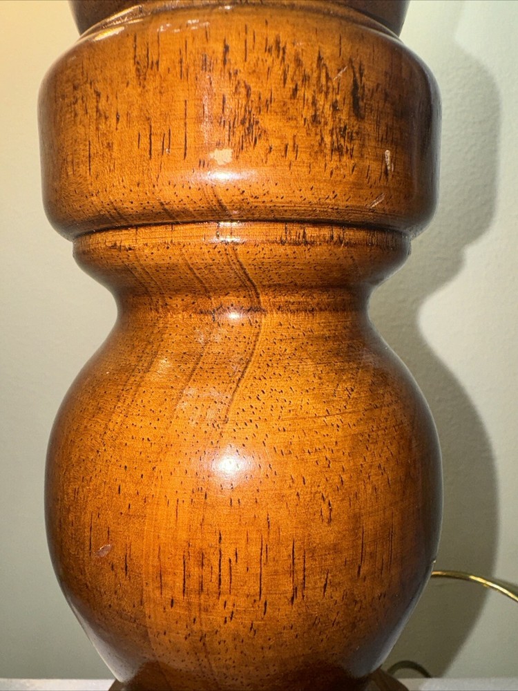 Vintage Retro MCM Wood Table Lamps