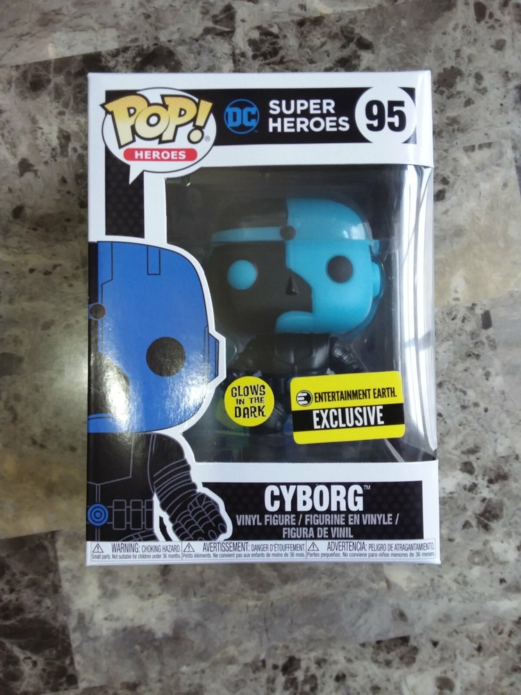 Funko Pop! DC Justice League: Cyborg Silhouette #95 Exclusive (Vaulted)