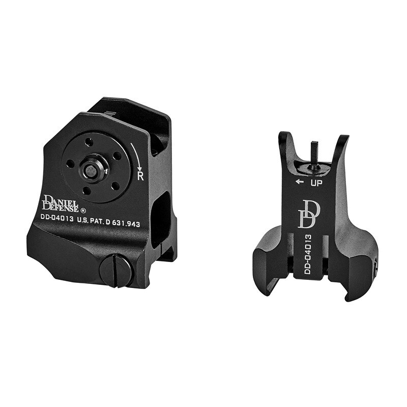 1 Flip-up Low Profile Metal Sight Folding Iron Sights Front & Rear Set D & D