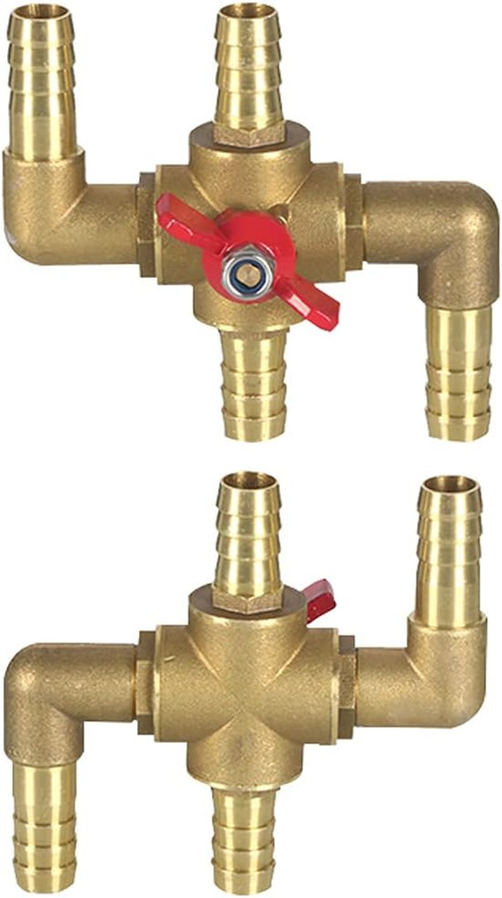 All Solid Brass Body Automobile Integrated 4-Way Heating Water Manual Control Va