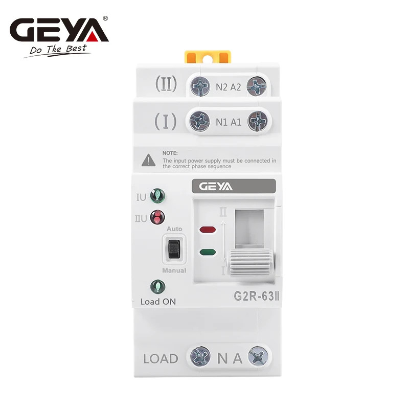 GEYA G2R Automatic Transfer Switch Din Rail ATS Dual Power Electrical Selector S