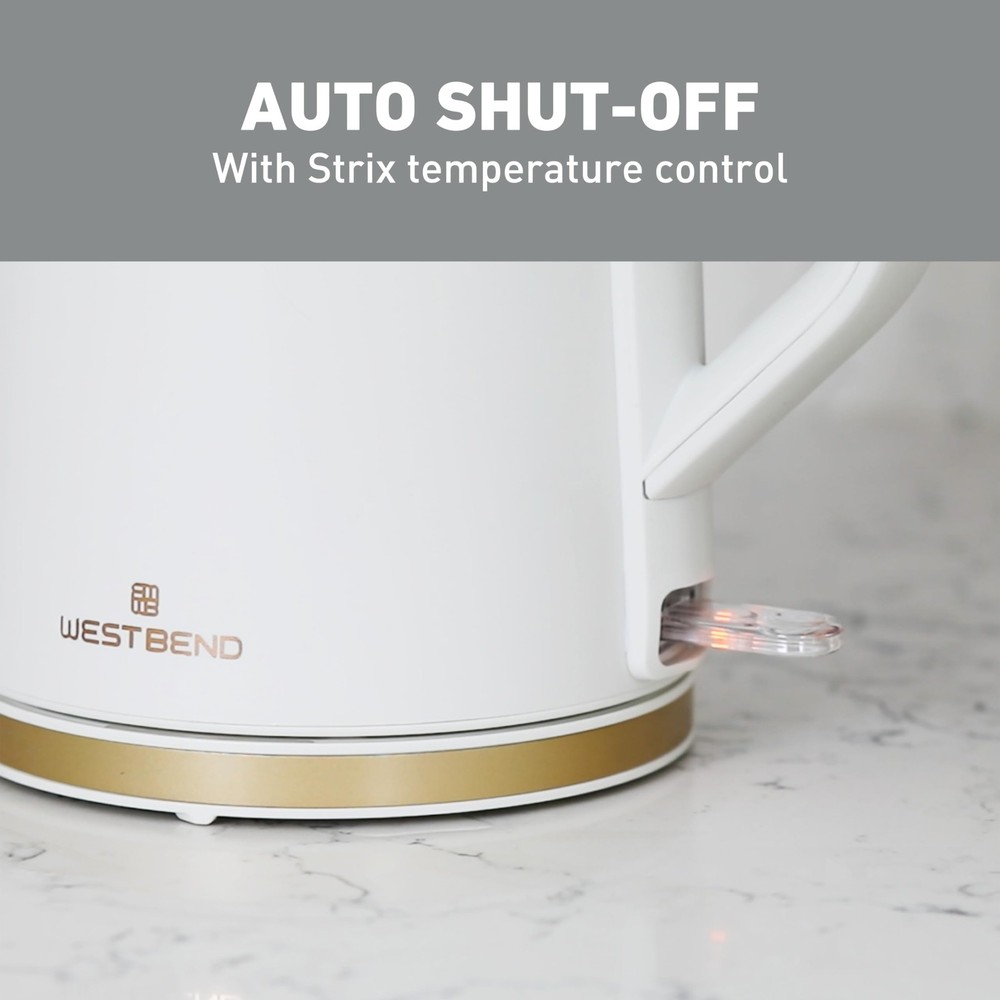 Timeless Kettle Cordless Serving Features Stainless Steel Interior Boil Dry P...