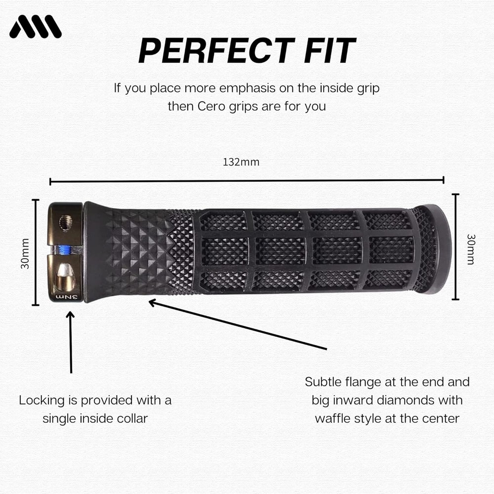 - Lock-on Dual Pattern, Dual Density, Under 3.52 Ounces Grips