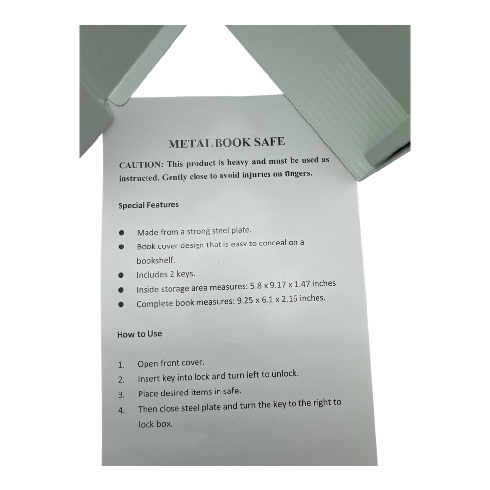 The New English Dictionary Book Safe with Combo Lock Book Stack NWOB