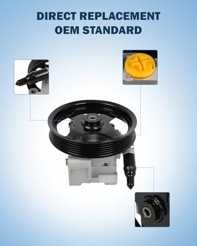 Power Steering Pump fit for Jaguar XF 2013 2014 2015 L4 2.0L Replace