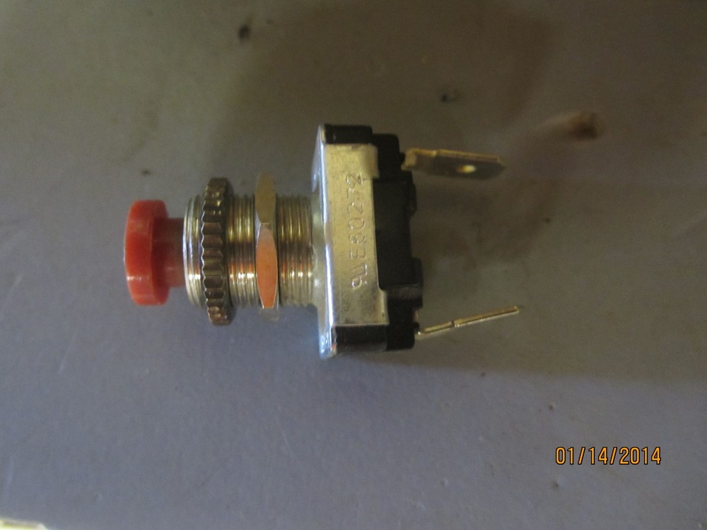 RJ RED BUTTON  MOMENTARY  HORN SWITCH P# 0710/0108//0508