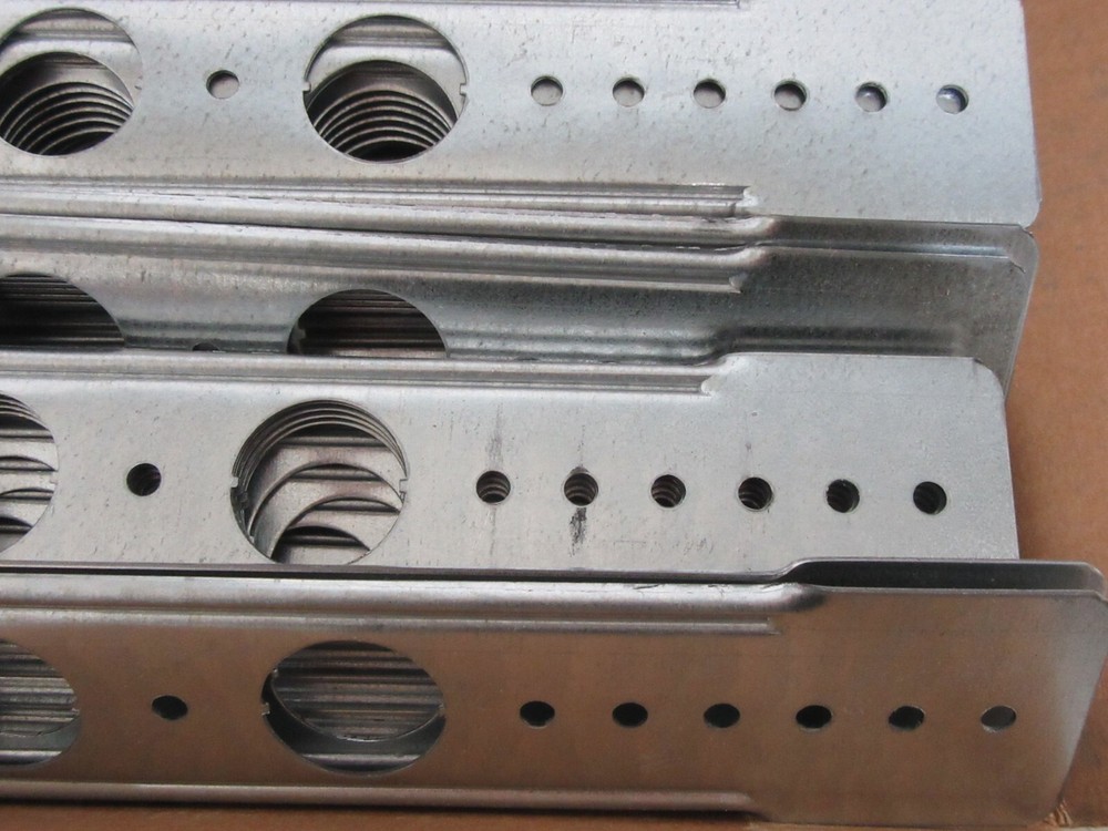 (50-Pk) Proflo Flat Plate Stub Out Bracket Galvanized 20" 1/2" & 3/4" CPVC Pipe