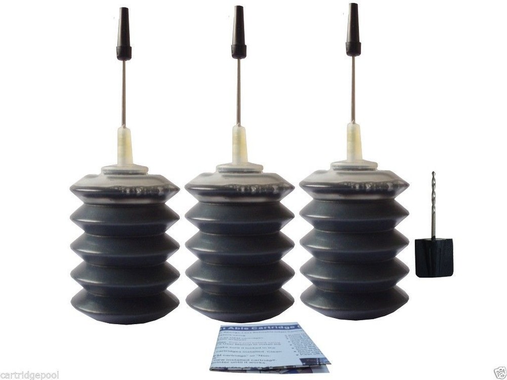 3x30ml ND® Black Refill Ink for CANON PG-210 210XL CARTRIDGE
