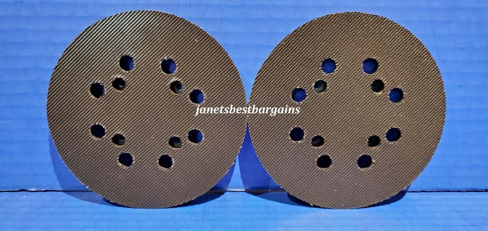 DeWalt N329079 Replacement 5" 8 Vacuum Hole Hook & Loop Sander Pad 2 Pack