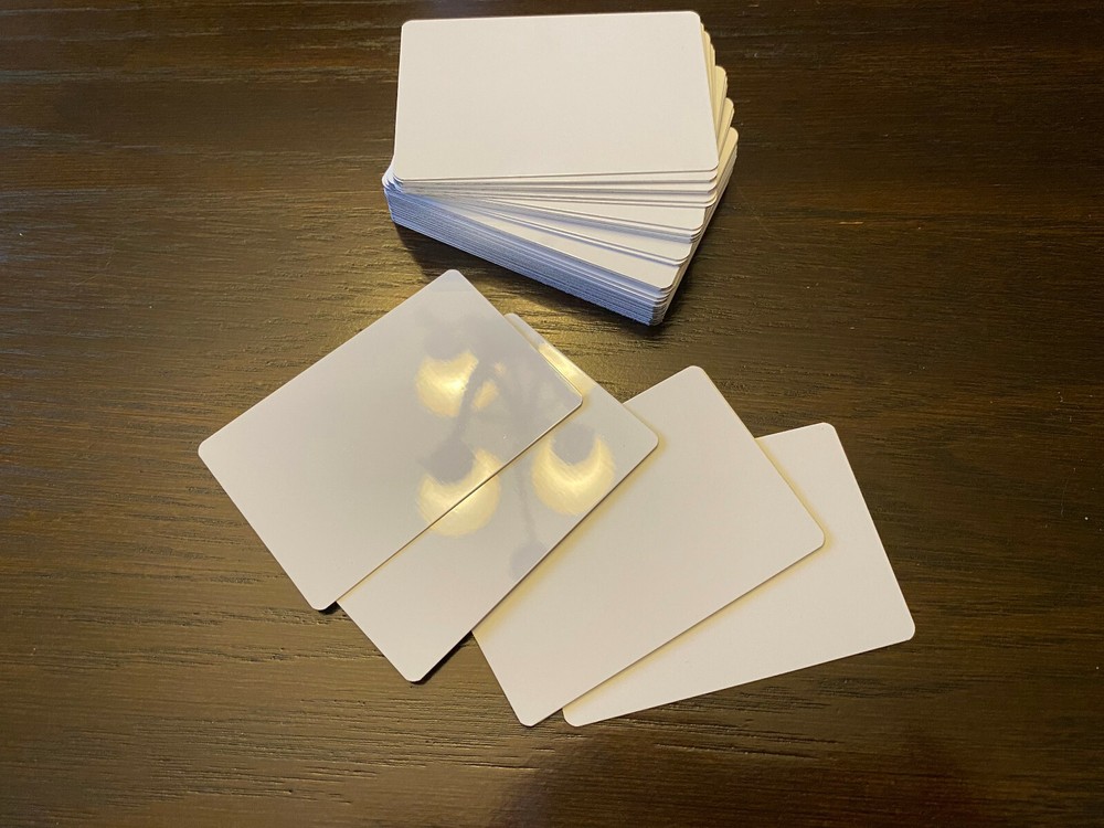 50ea Dye Sublimation Name Blanks Gloss white  2" x 3"