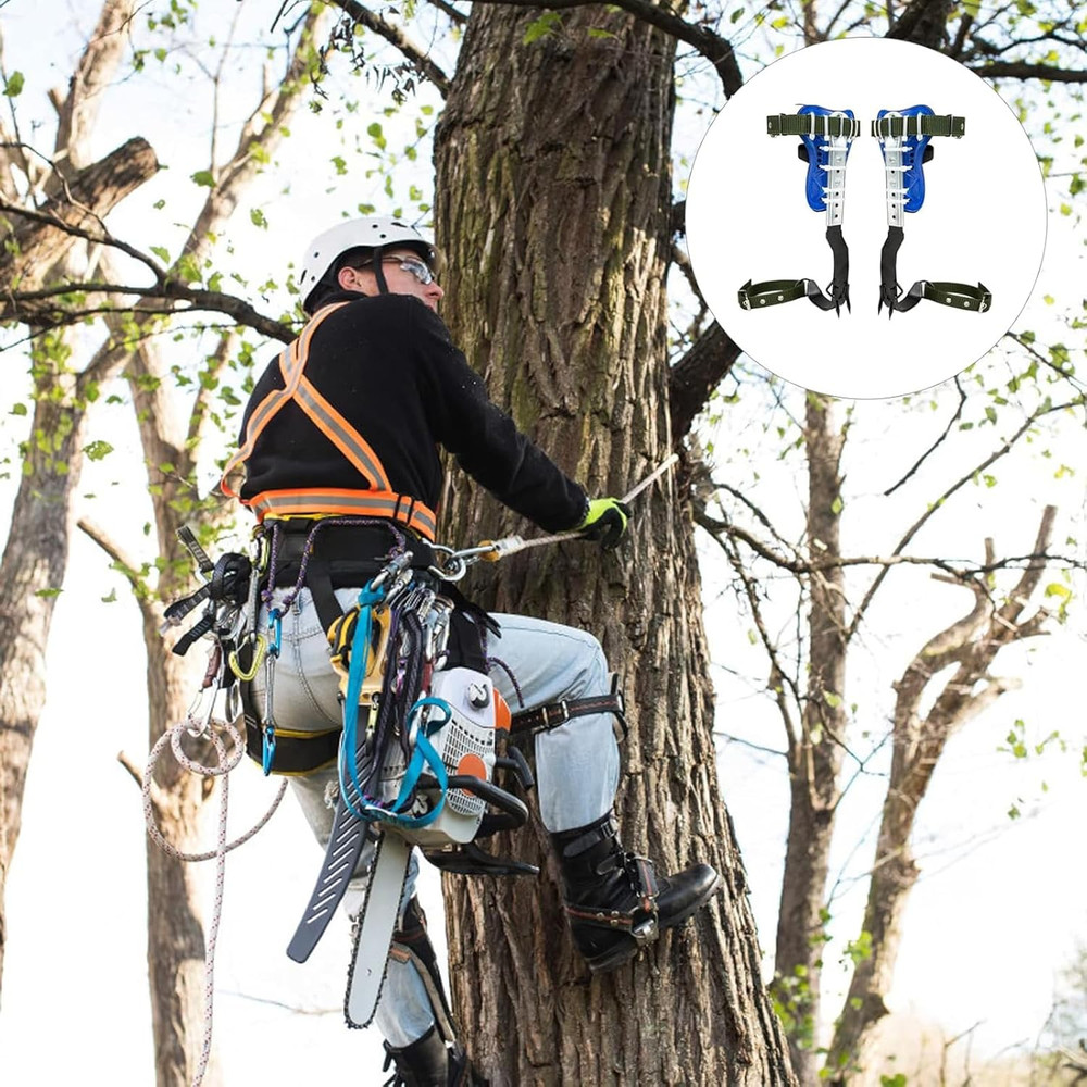 Adjustable Tree Climbing Spikes Set for Fruit Picking & Logging