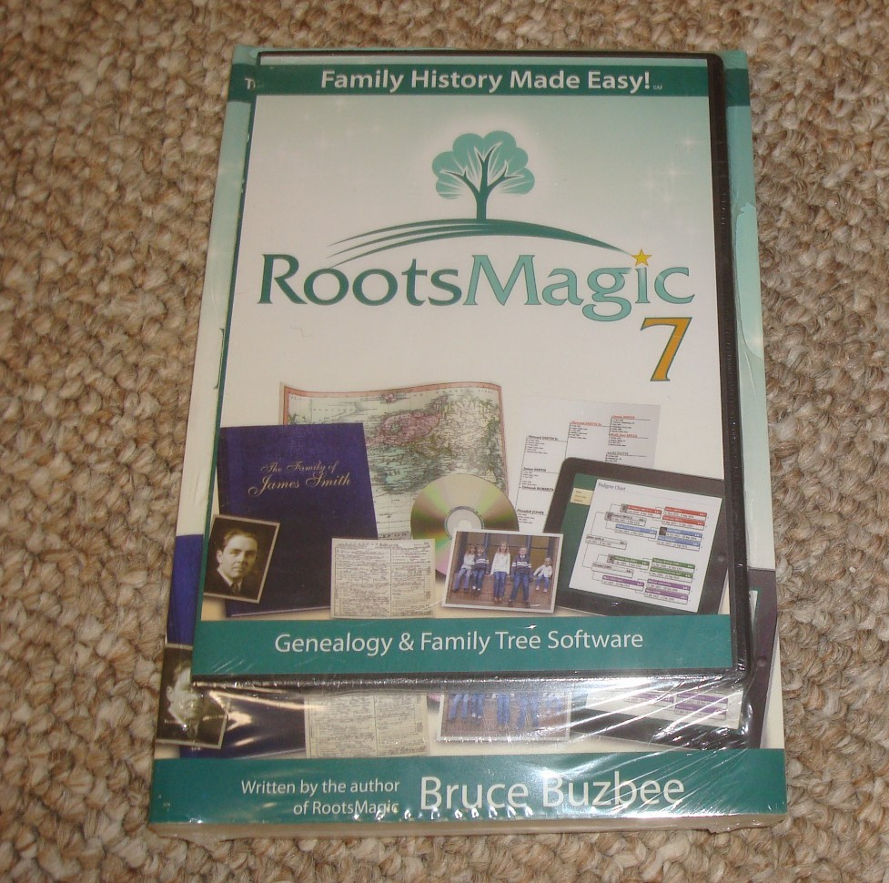RootsMagic 7 Genealogy & Family Tree Software CD-Rom with Book. New & Sealed