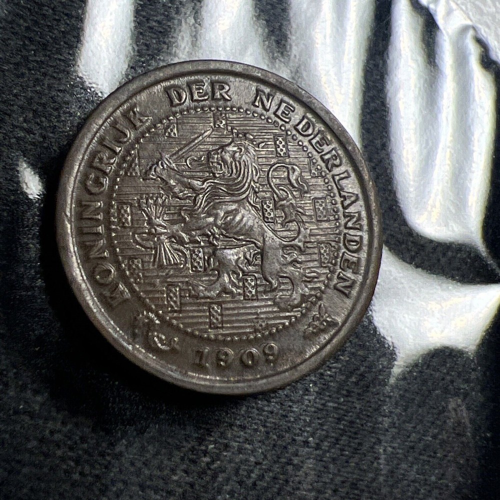 1909 Netherlands 1/2 Cent High Grade Z4451