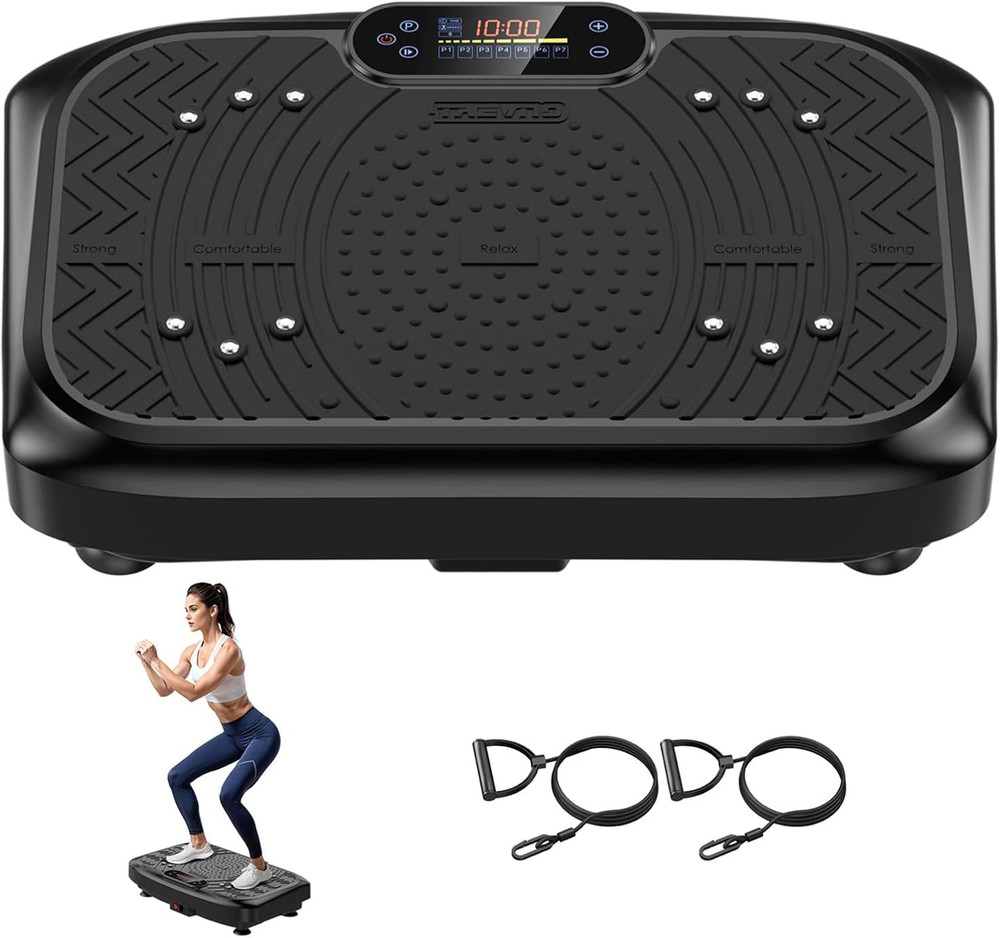 Vibration Plate Exercise Machine Lymphatic Drainage, Full Body Shaking Workout V